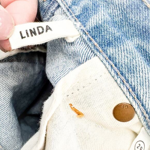 GRLFRND Linda Straight Leg Denim Jeans Light Wash GF4056291 Size 29 - Picture 9 of 11